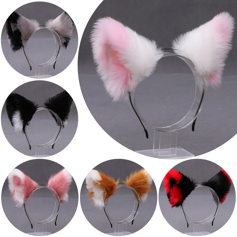 Women Accessories Earrings - Fluffy Fox Cat Ear Plush Headband