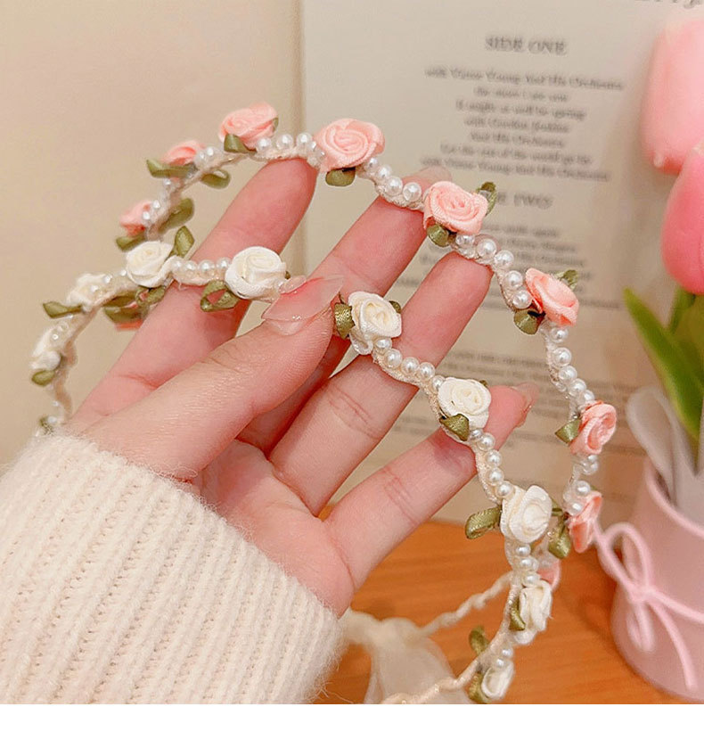 Women'S Accessories Go Outdoors - Pearl flower satin hairband adult children's