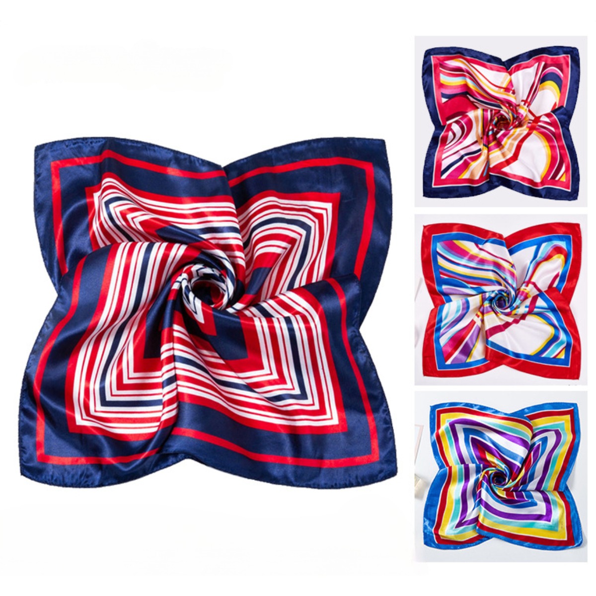 Women'S Accessories For Neck - 50*50cm Square Silk Scarves Scarf Women's