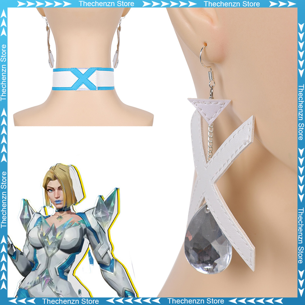 Women Accessories Earrings - Fancy Dress Rivals Emma Frost Choker