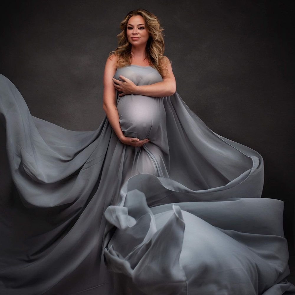 Women'S Ankle Accessories - Soft Chiffon Fabric Maternity Photography Props