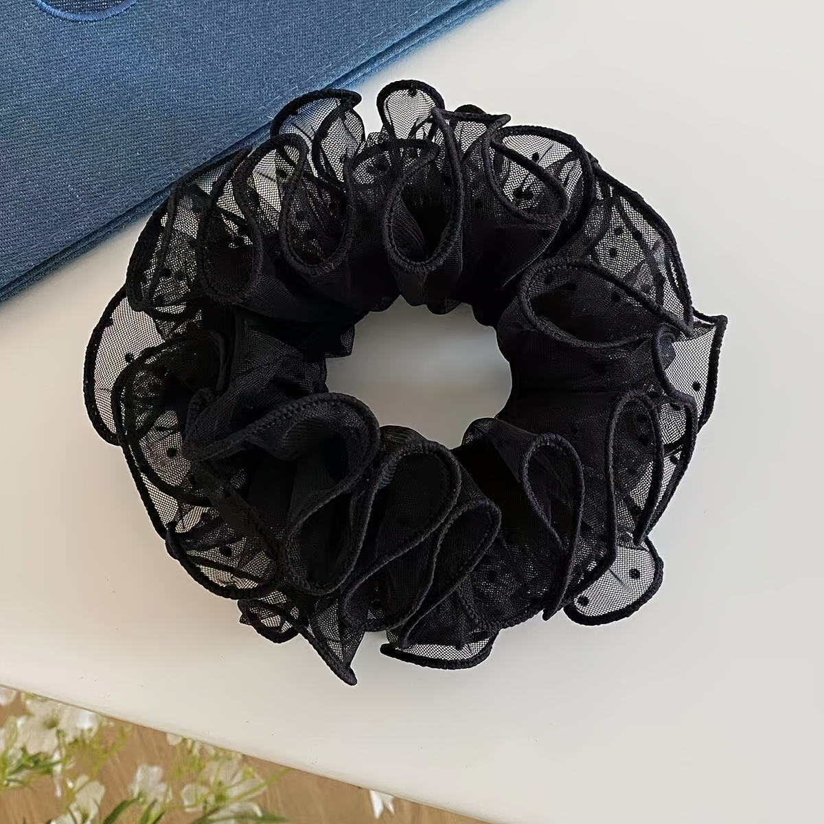 2-Pack Black Mesh Hair Ties, F - Women'S Accessories Go Outdoors 评论和价格