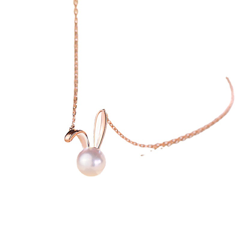 Cute Rabbit Pearl Pendant Neck - Women Accessories Meaning 评论和价格