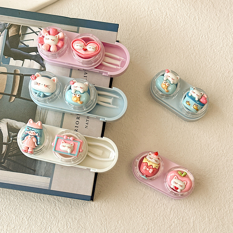 Cute Cartoon Cat Contact Lens  - Women Accessories Drawer 评论和价格