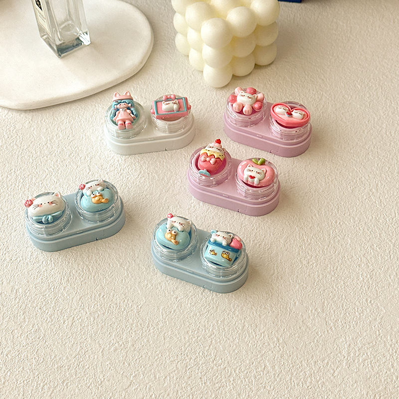 Cute Cartoon Cat Contact Lens  - Women Accessories Drawer 评论和价格
