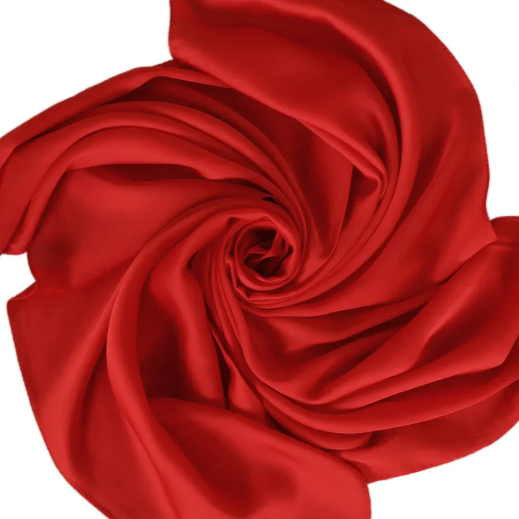 Satin Scarf Women 70cm Solid C - Women'S Accessories For Neck 评论和价格