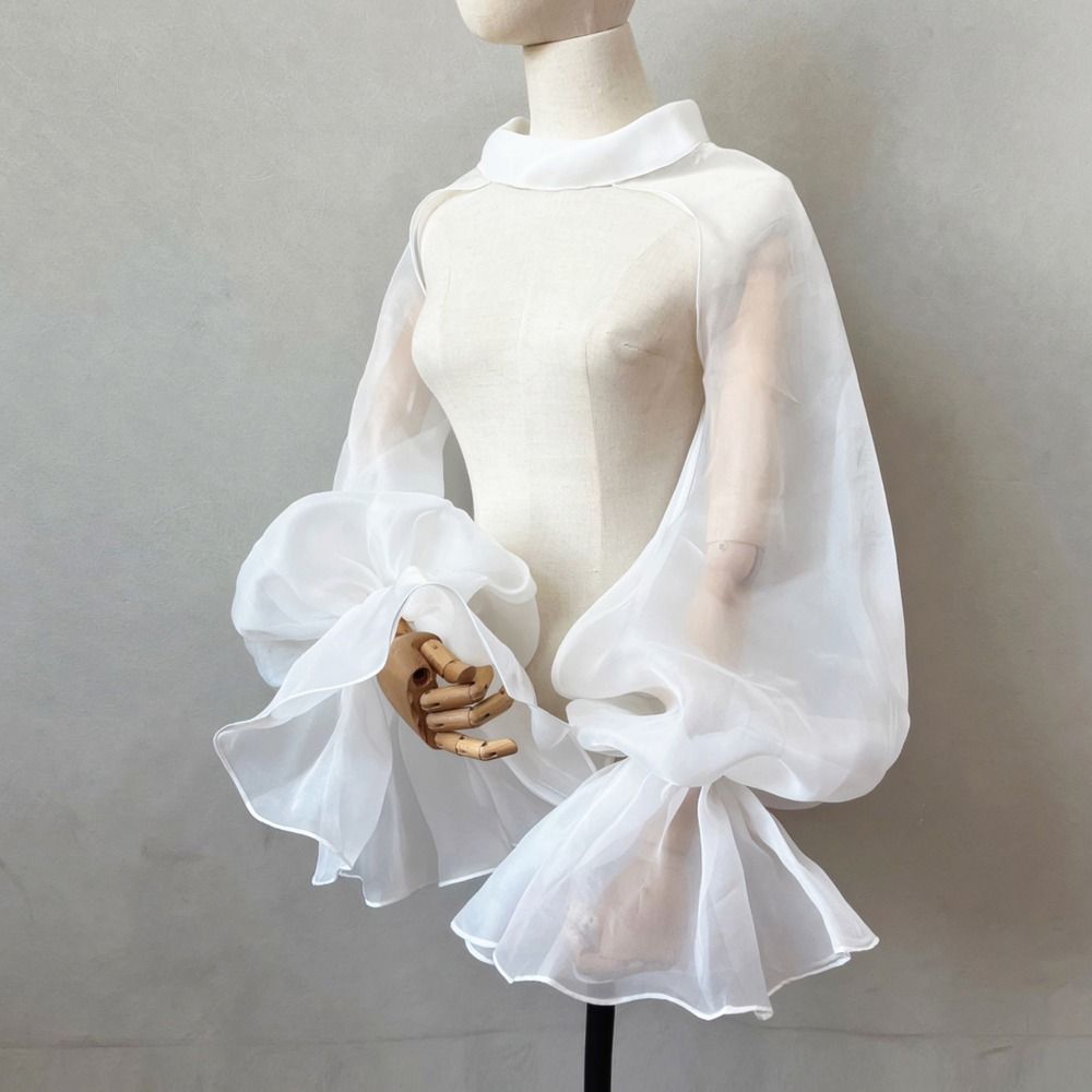 Puffy Bridal Sleeves Long Slee - Women'S Accessories For Neck 评论和价格