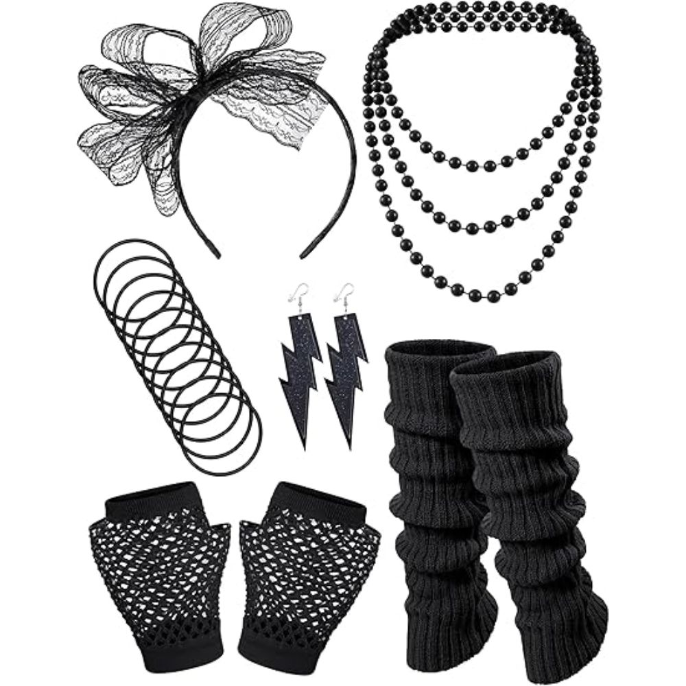 80s Costume Accessories Hologr - Women Accessories Earrings 评论和价格