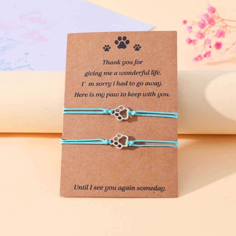 Adjustable Paw Print Couple Br - Women Accessories Meaning 评论和价格