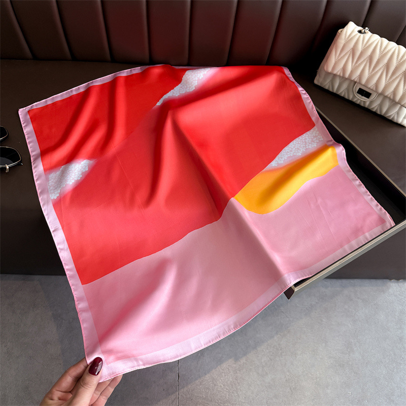 Fashion Color Block Print Squa - Women'S Accessories For Neck 评论和价格