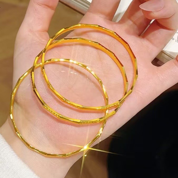 24K Gold AU999 Dragon Scale Ba - Women Accessories Meaning 评论和价格
