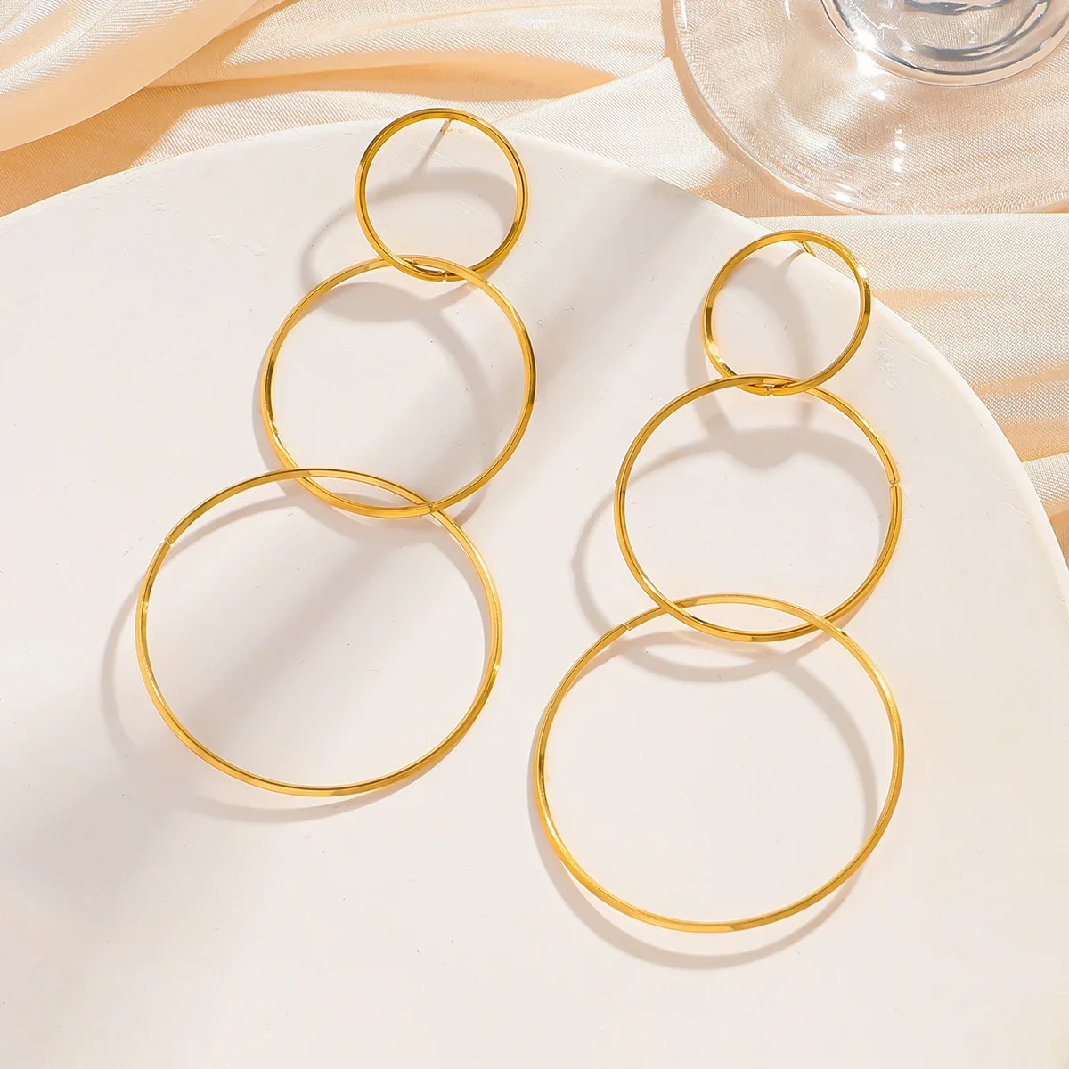 Luxury Simple 3 Circles Stainl - Women'S Accessories Mango 评论和价格