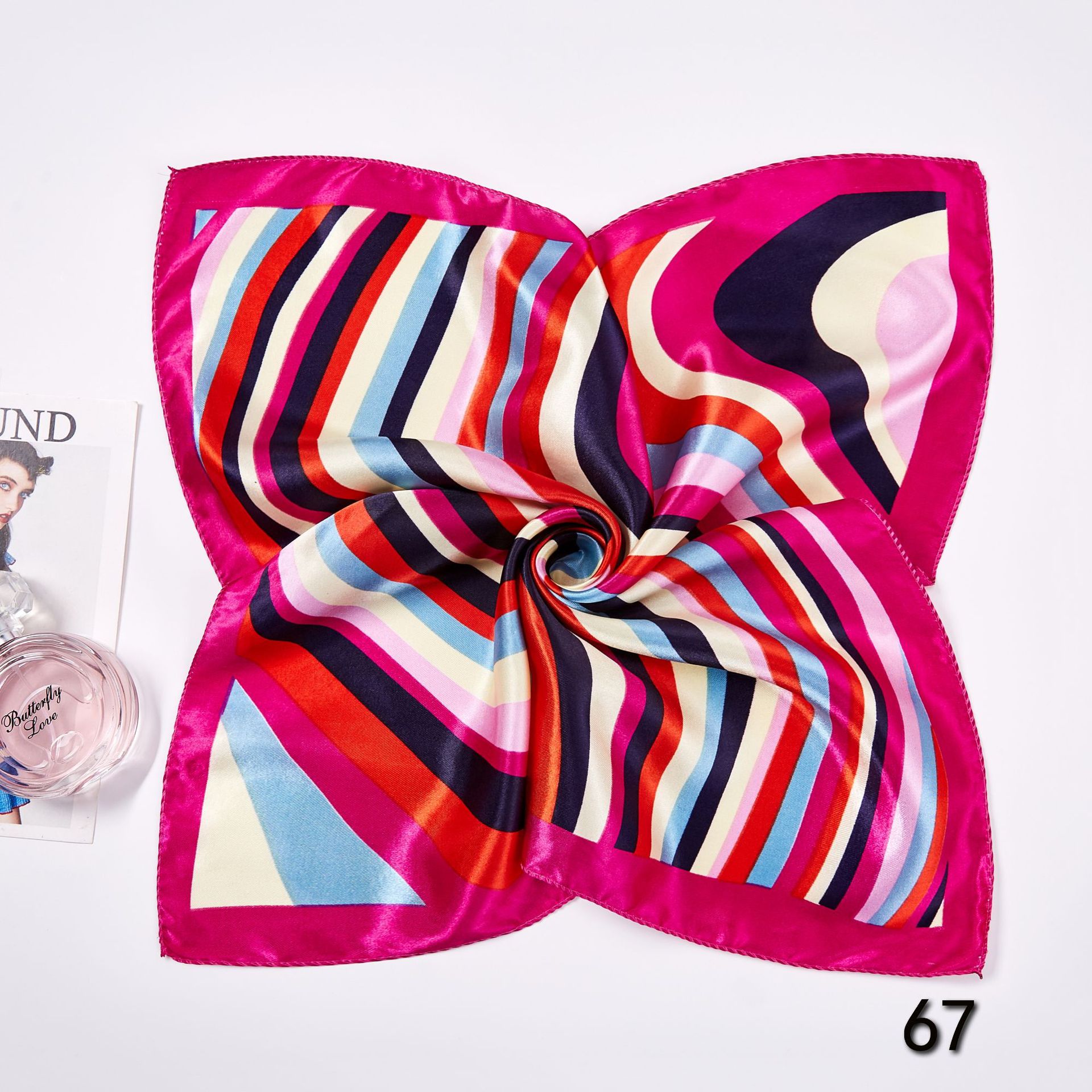 50*50cm Square Silk Scarves Sc - Women'S Accessories For Neck 评论和价格