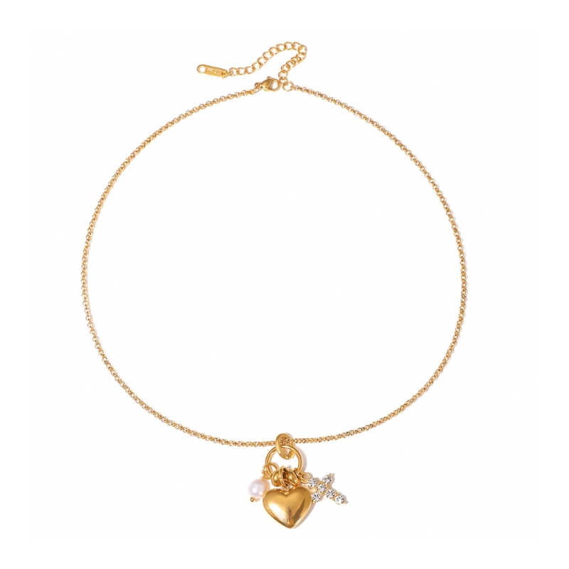 Adjustable Chain Heart Crucifi - Women Accessories Meaning 评论和价格