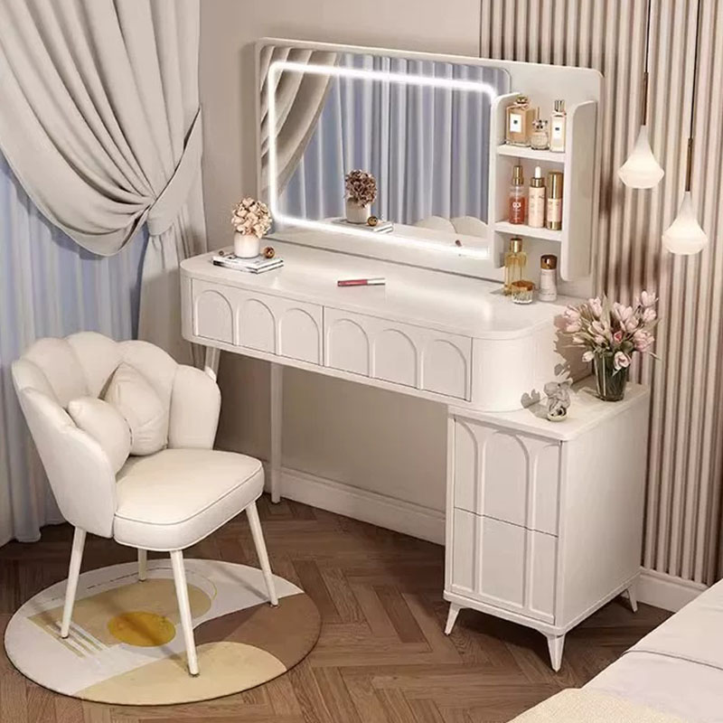 Mirror Makeup Vanity Table Bed - Women Accessories Drawer 评论和价格