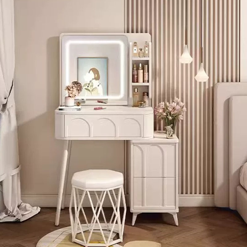 Mirror Makeup Vanity Table Bed - Women Accessories Drawer 评论和价格