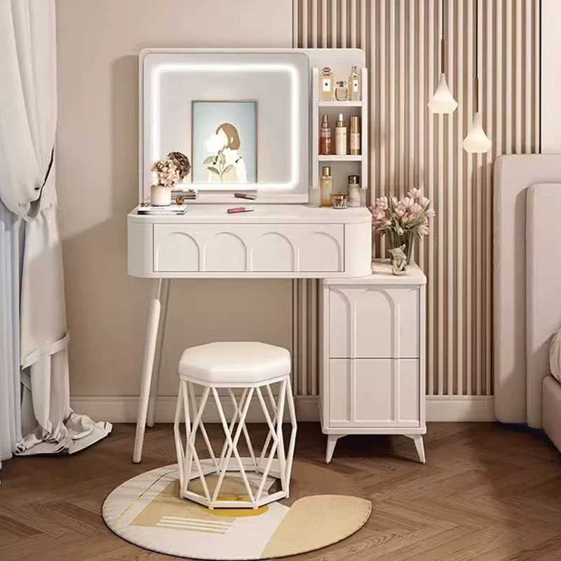 Mirror Makeup Vanity Table Bed - Women Accessories Drawer 评论和价格