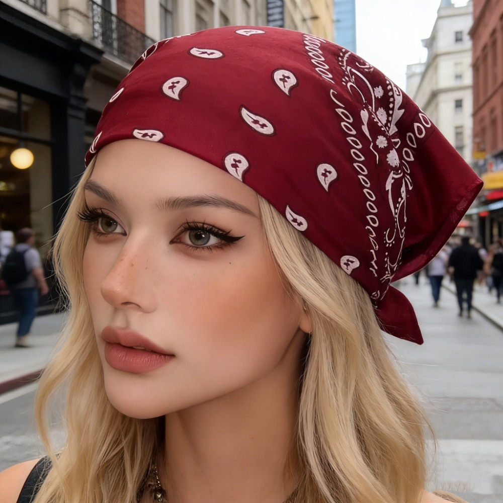 Retro Wine Red Square Bandana  - Women'S Accessories Go Outdoors 评论和价格