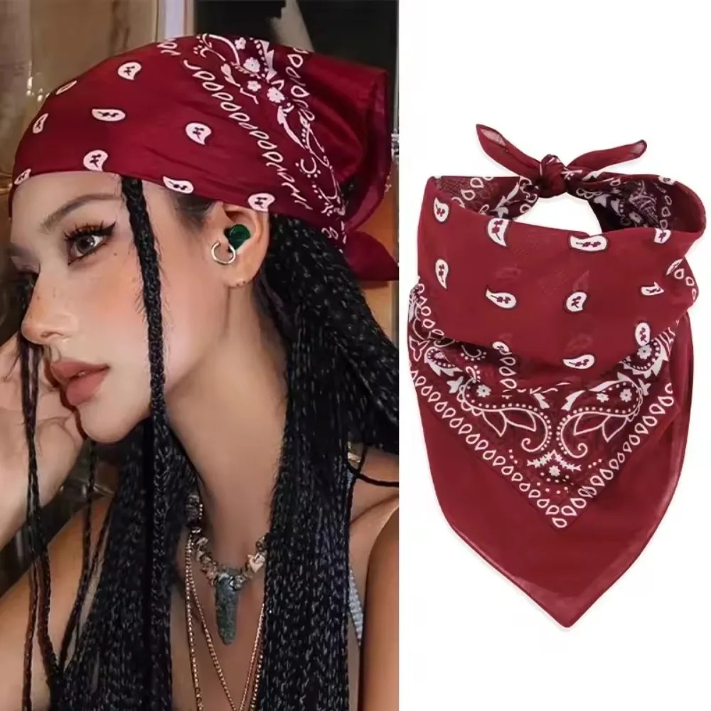 Retro Wine Red Square Bandana  - Women'S Accessories Go Outdoors 评论和价格