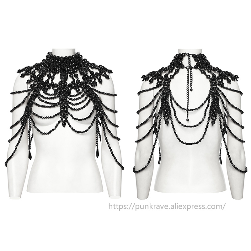 PUNK RAVE Women's Gothic Skull - Women'S Accessories For Neck 评论和价格
