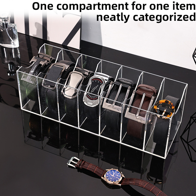 Clear Acrylic Belt Organizer w - Women Accessories Drawer 评论和价格