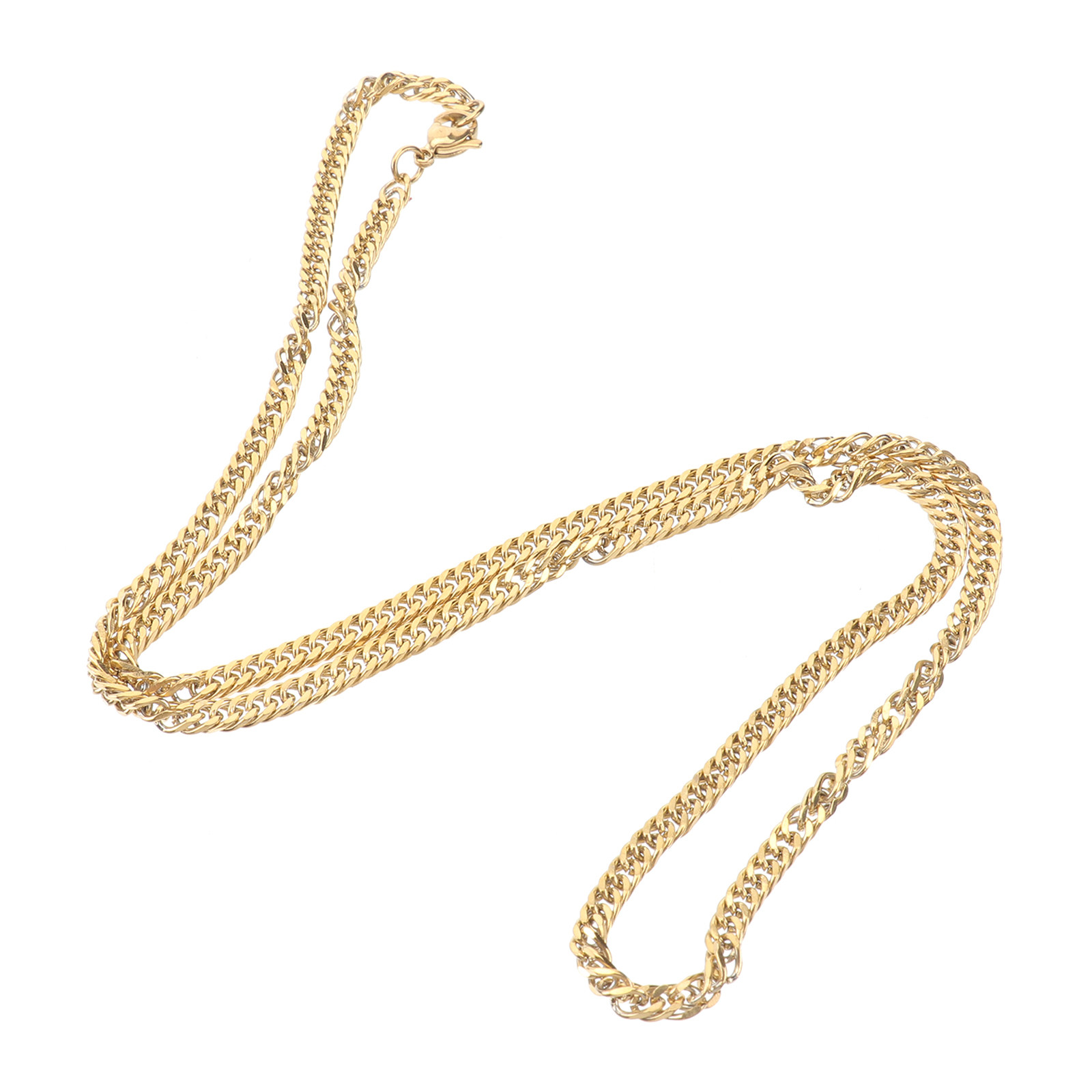 1Pcs Golden Double Buckle Chai - Women'S Accessories For Neck 评论和价格