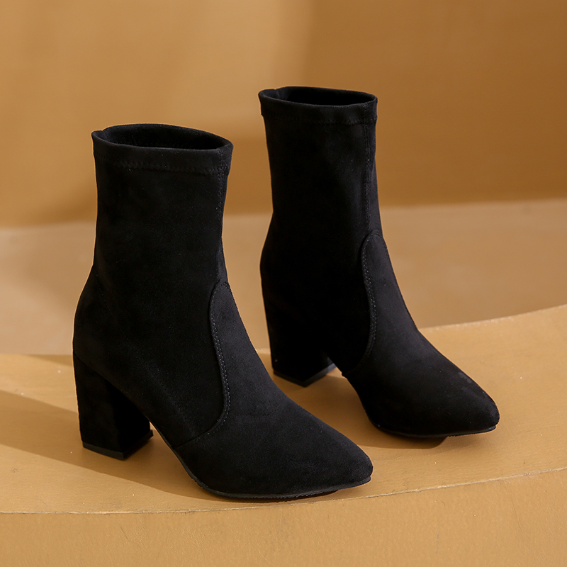 Winter new style chunky heel f - Women'S Ankle Accessories 评论和价格