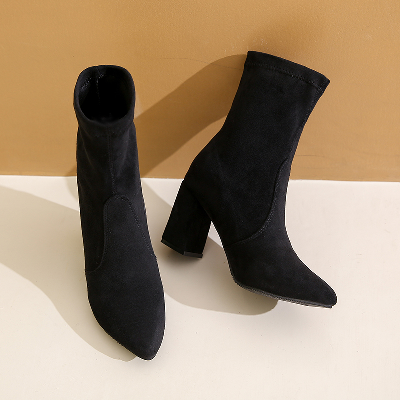 Winter new style chunky heel f - Women'S Ankle Accessories 评论和价格